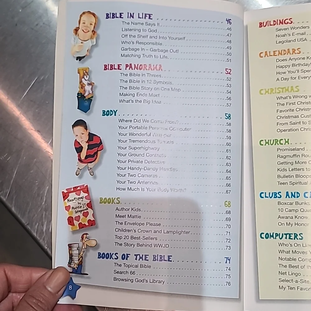 The Bible Almanac Kids workbook activity book